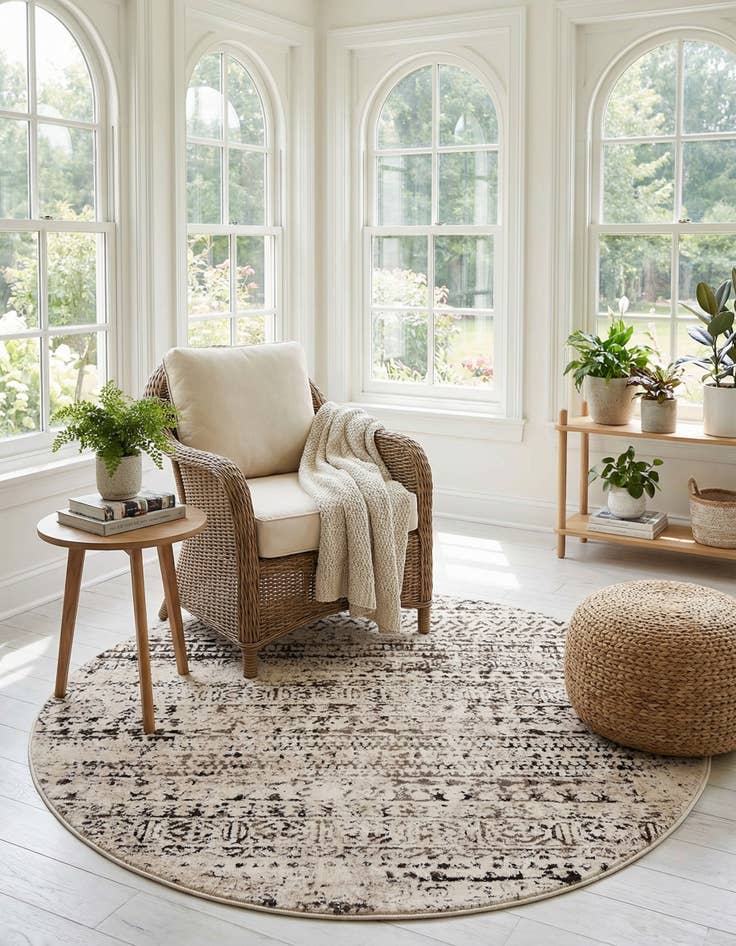 Detail image of 4' x 4' Hermitage Round Rug