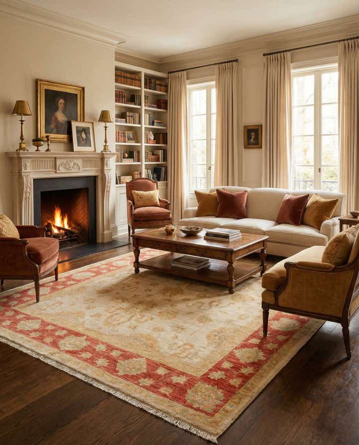 5' 8 x 7' 10 Ziegler Wool Rug