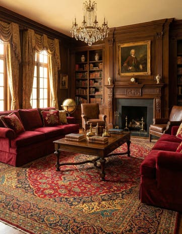 10' x 13' 1 Hand Knotted Kashan Persian Wool Rug