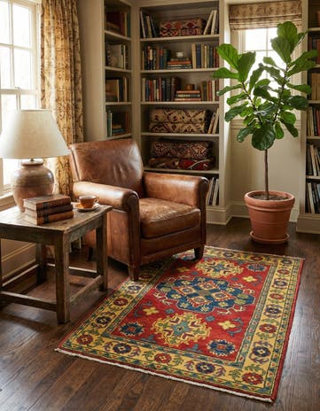 2' 7 x 4' 1 Hand Knotted Kazak Rug