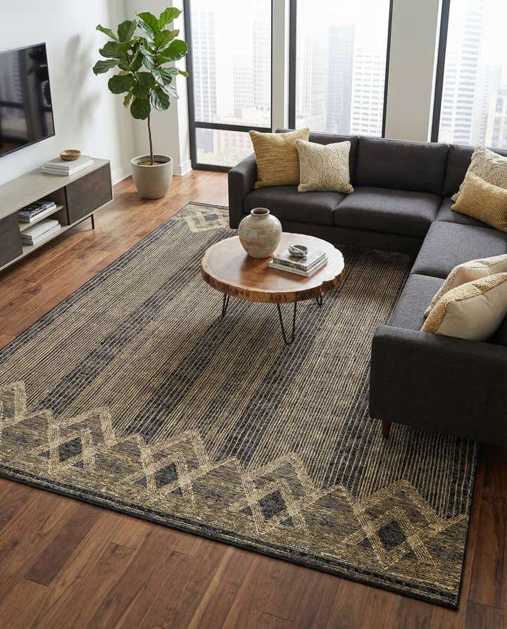 10' x 13' Easy-Clean Modern Indoor / Outdoor Rug
