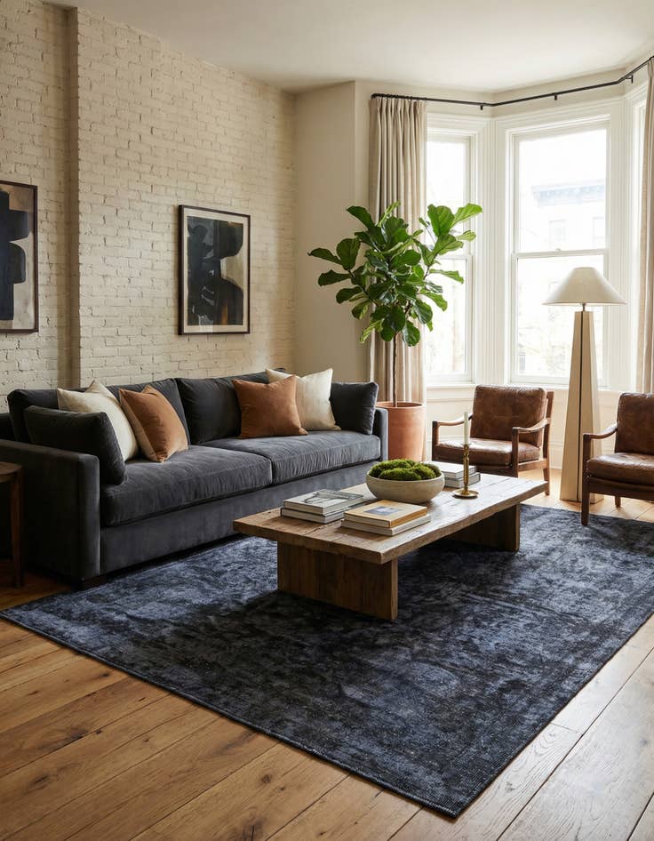 Detail image of 7' 1 x 10' 9  Hand Knotted Ultra Vintage Persian Wool Rug