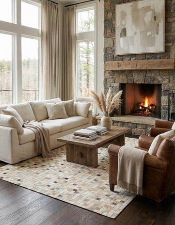 5' 1 x 7' 11 Cowhide - Patchwork Rug