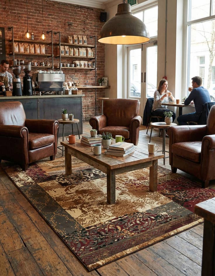 Detail image of 9' x 12' Coffee Shop Rug