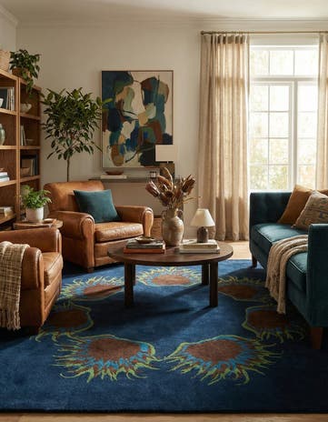 7' 6 x 7' 6 Agra Square Rug