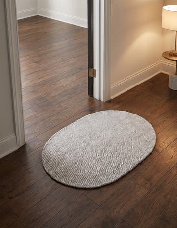 Grey Manor Hand Woven Jill Zarin English Manor Wool Oval Rug