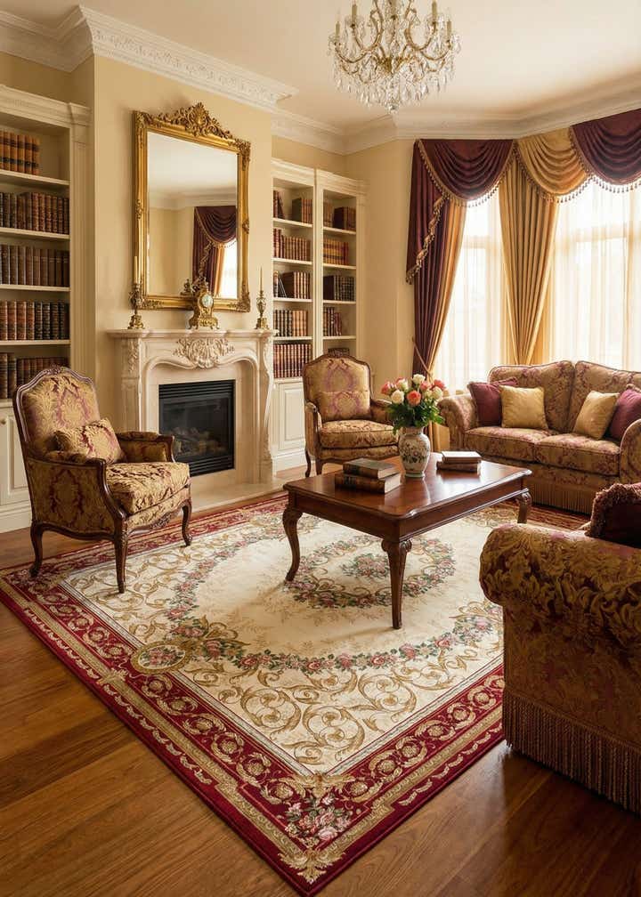 10' x 14' Easy-Clean Traditional Indoor / Outdoor Rug