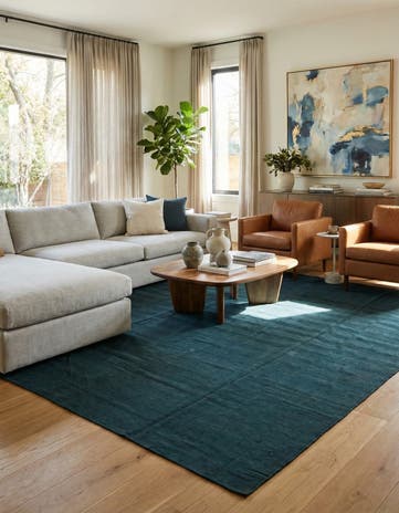 8' 3 x 9' 6 Hand Woven Kilim Modern Wool Rug