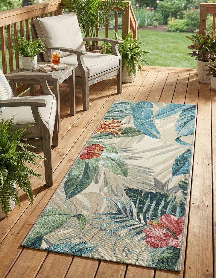 2' x 4' Easy-Clean Botanical Indoor / Outd...