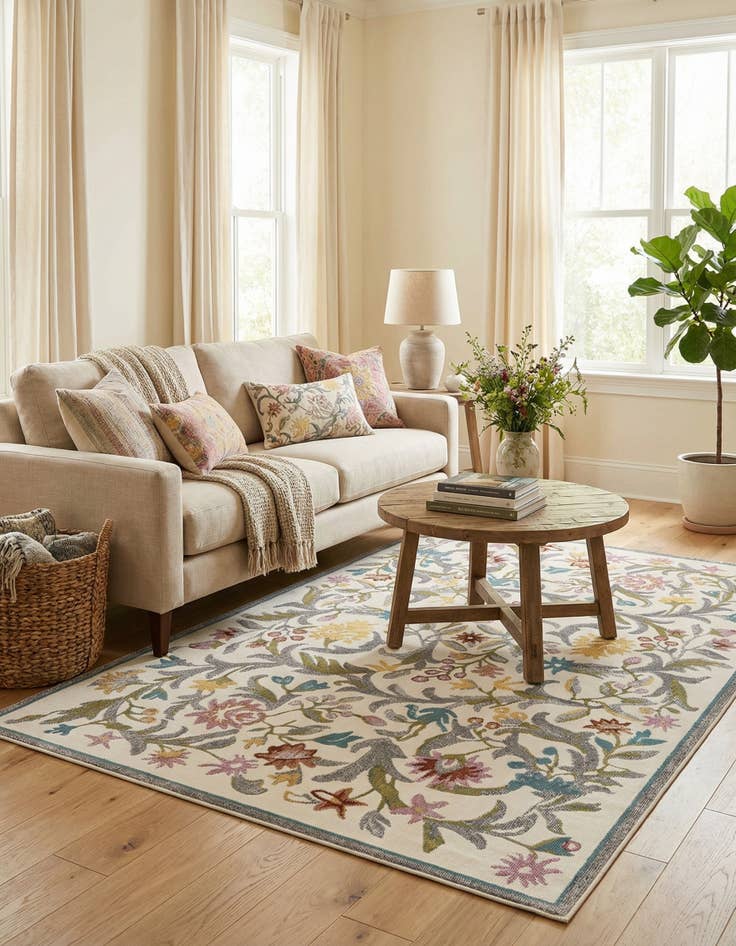 Detail image of 5' x 8' Blossom Rug