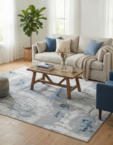 Ivory Gray Kamala Washable Rug