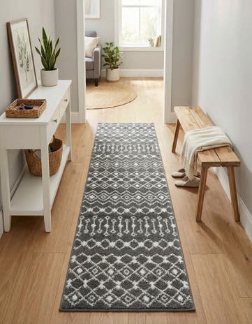 2' x 8' Moroccan Trellis Runner Rug