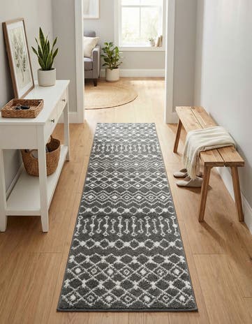 2' x 8' Moroccan Trellis Runner Rug