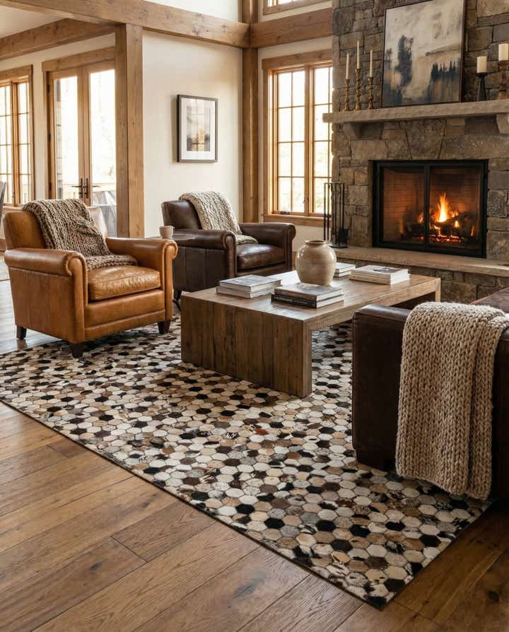 5' 1 x 7' 11 Cowhide - Patchwork Rug