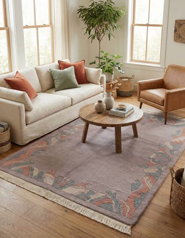 5' 10 x 7' 10 Hand Knotted Tibet Wool Rug