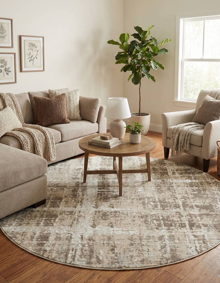 Detail image of 5' 3 x 5' 3 Uptown Lexington Avenue Round Rug