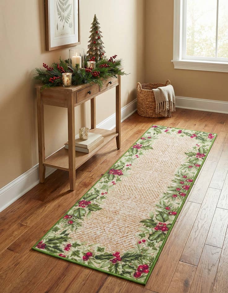 Detail image of 2' x 6' 1  Washable Jill Zarin Caribbean Indoor / Outdoor Runner Rug