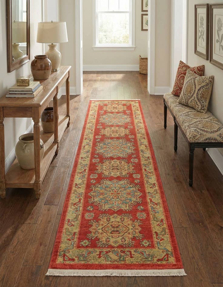 Detail image of 2' 7 x 10' Serapi Runner Rug