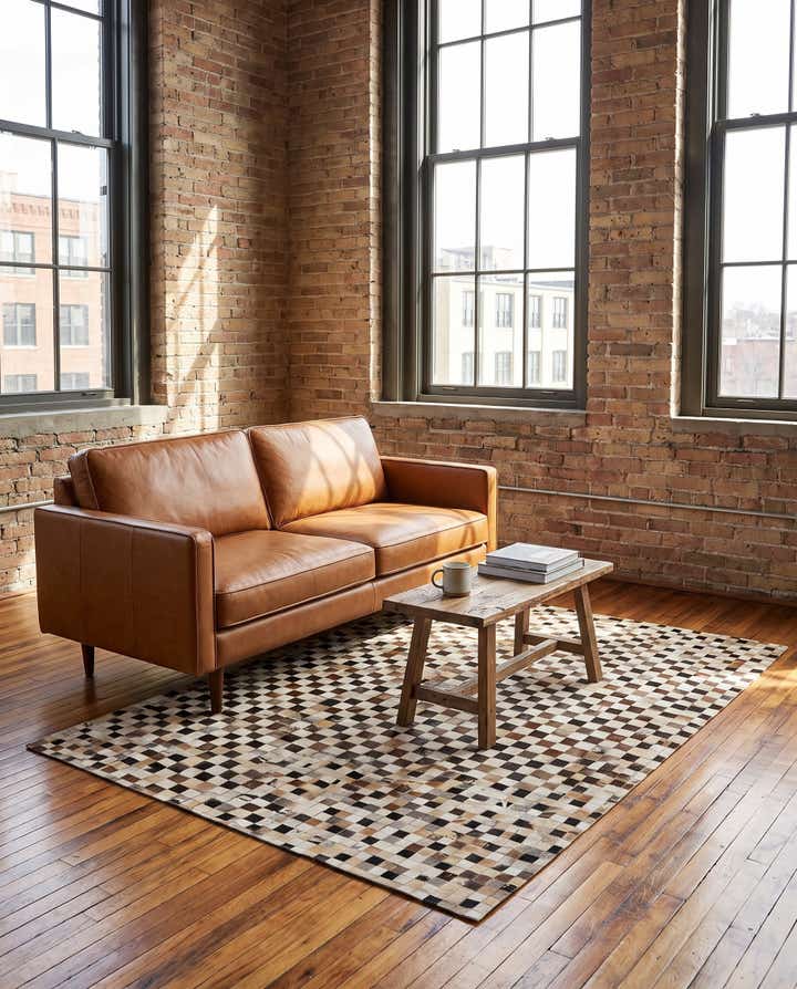 5' 1 x 8' 1 Cowhide - Patchwork Rug