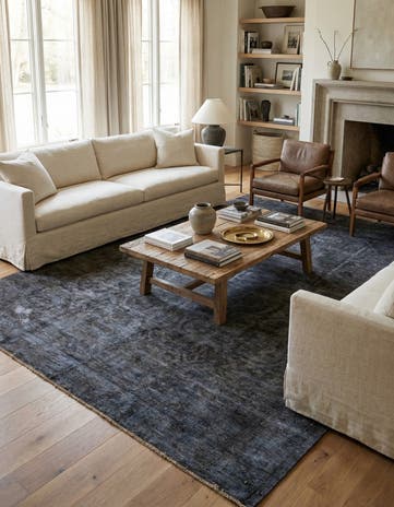 9' 3 x 12' 6 Hand Knotted Ultra Vintage Persian Wool Rug