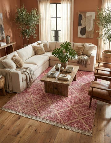 8' x 10' 9 Hand Knotted Moroccan Wool Rug