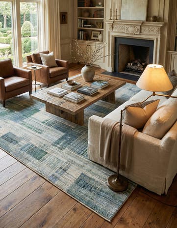9' 9 x 13' 10 Hand Knotted Oushak Rug