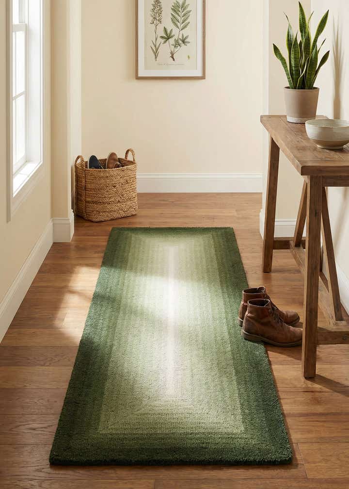 2' x 6' 1 Ombre Wool Runner Rug