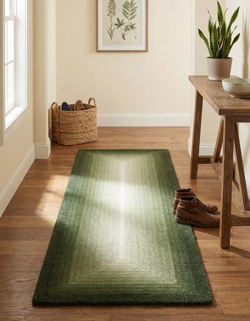 2' x 6' 1 Ombre Wool Runner Rug