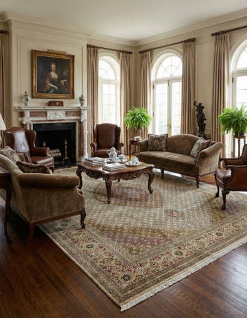 9' 10 x 12' 10 Hand Knotted Tabriz Persian Rug