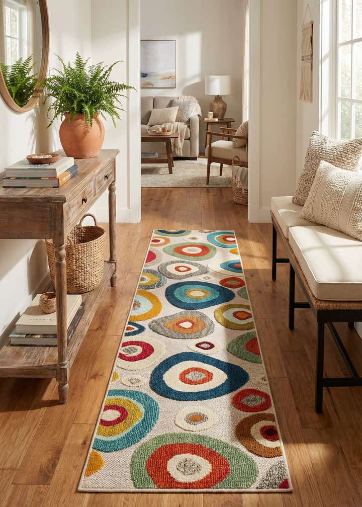 2' x 8' Easy-Clean Casablanca Indoor / Outdoor Runner Rug