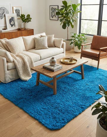 5' 7 x 6' Hand Knotted Moroccan Wool Square Rug