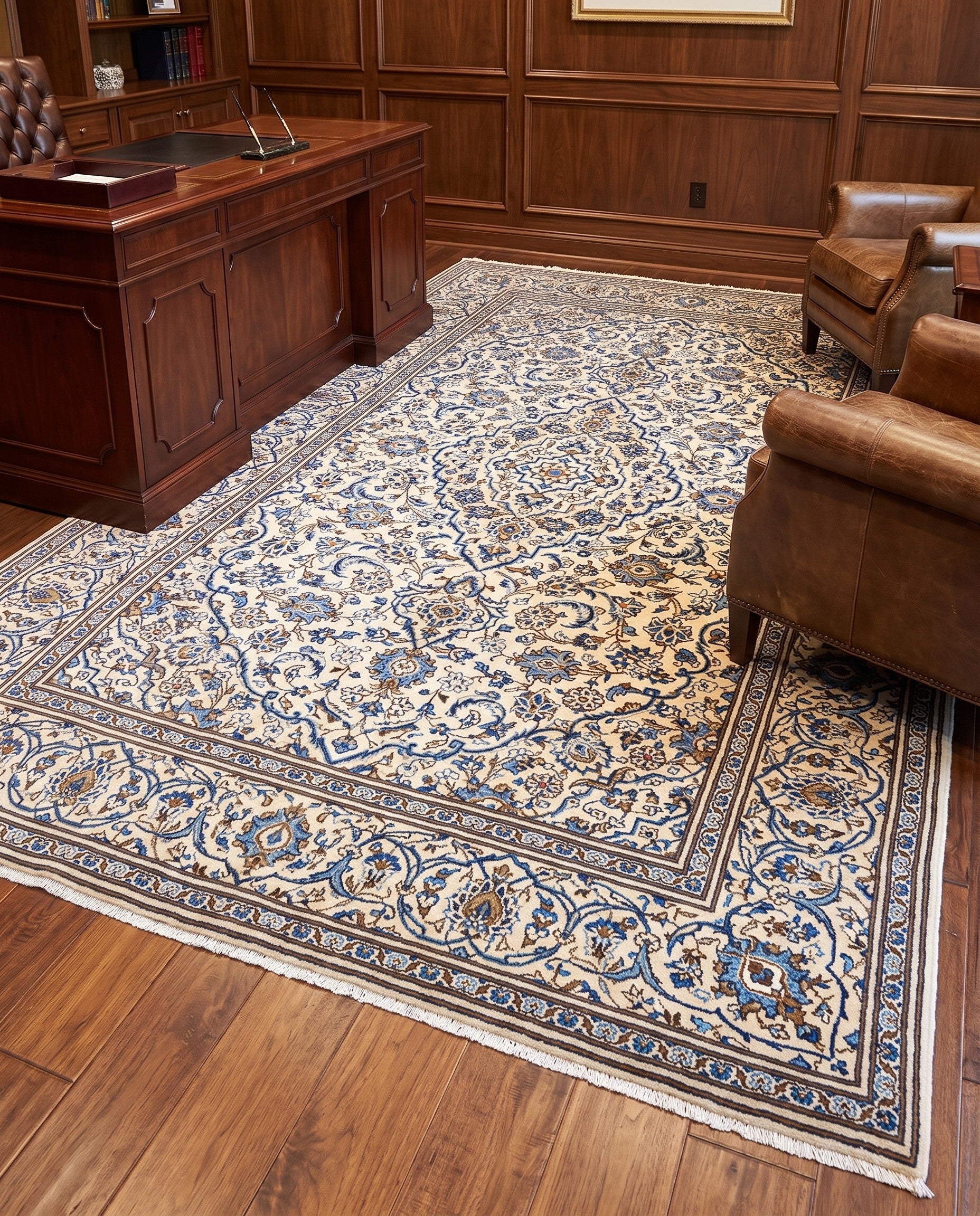 6' 9 x 10' 4 Kashan Wool Rug
