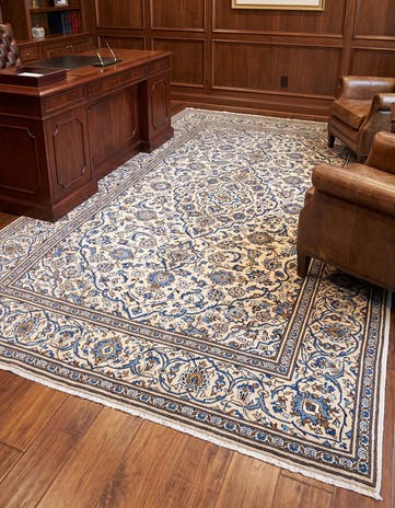 6' 9 x 10' 4 Kashan Wool Rug