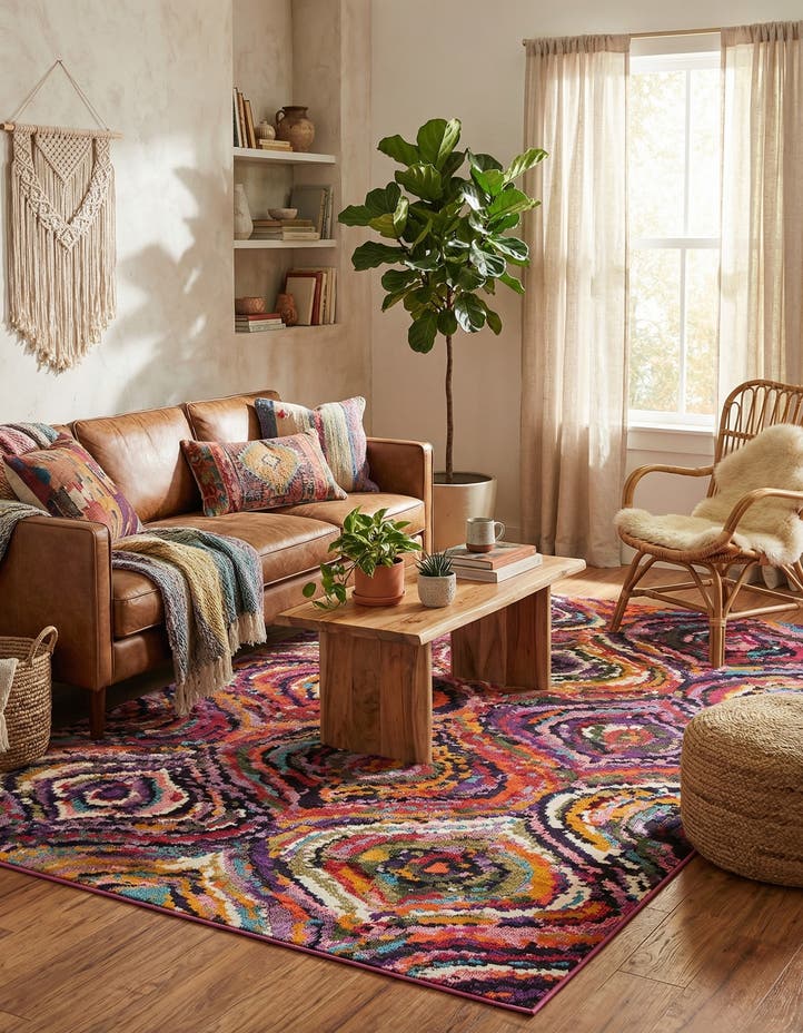 7' x 10' Washable Hyacinth Rug