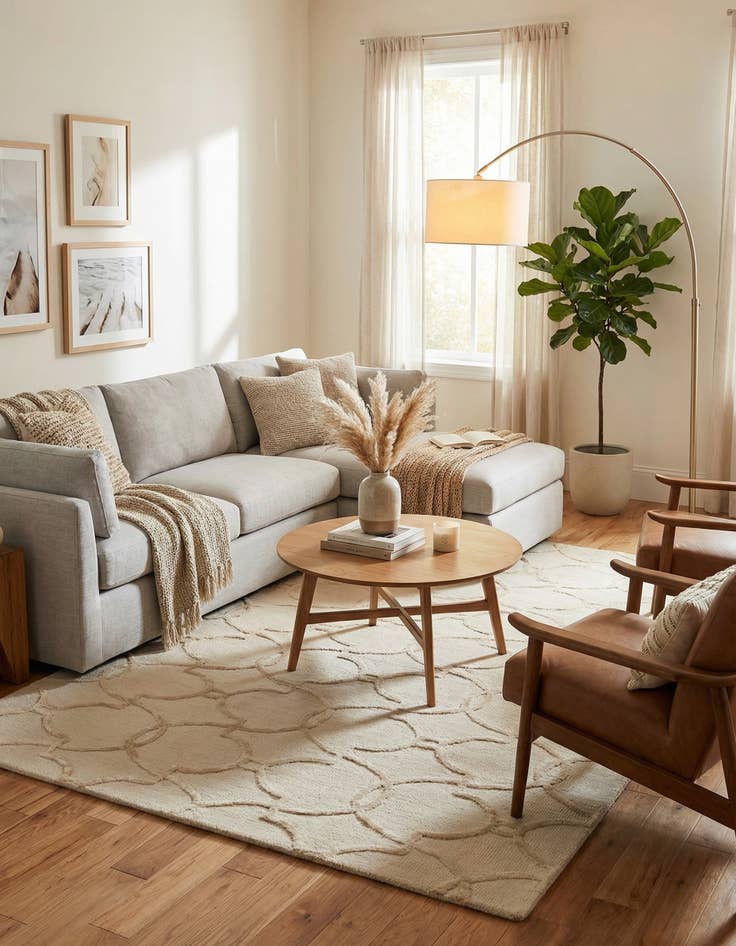 Detail image of 5' 1 x 7' 6 Luna Rug