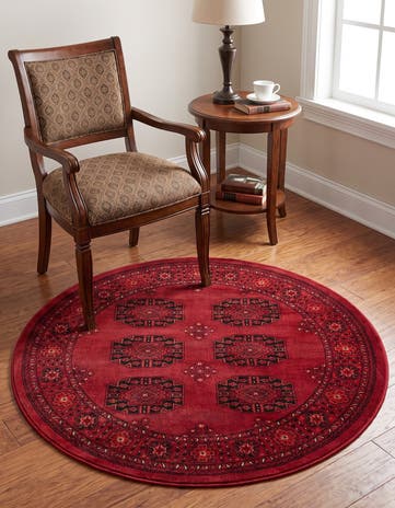 3' x 3' Bokhara Round Rug