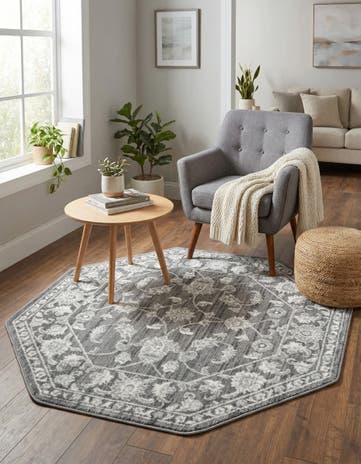 Gray Boston Octagon Rug
