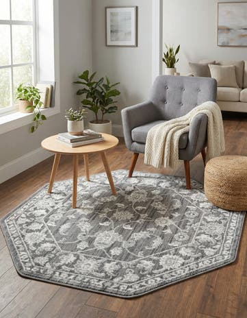 Gray Boston Octagon Rug