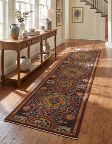 2' 8 x 10' 5 Hand Knotted Mamluk Ziegler Runner Rug