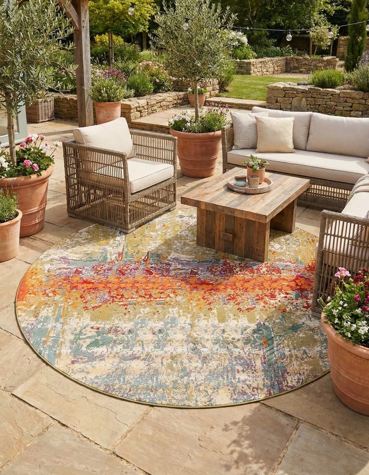 10' x 10' Easy-Clean Modern Indoor / Outdoor...