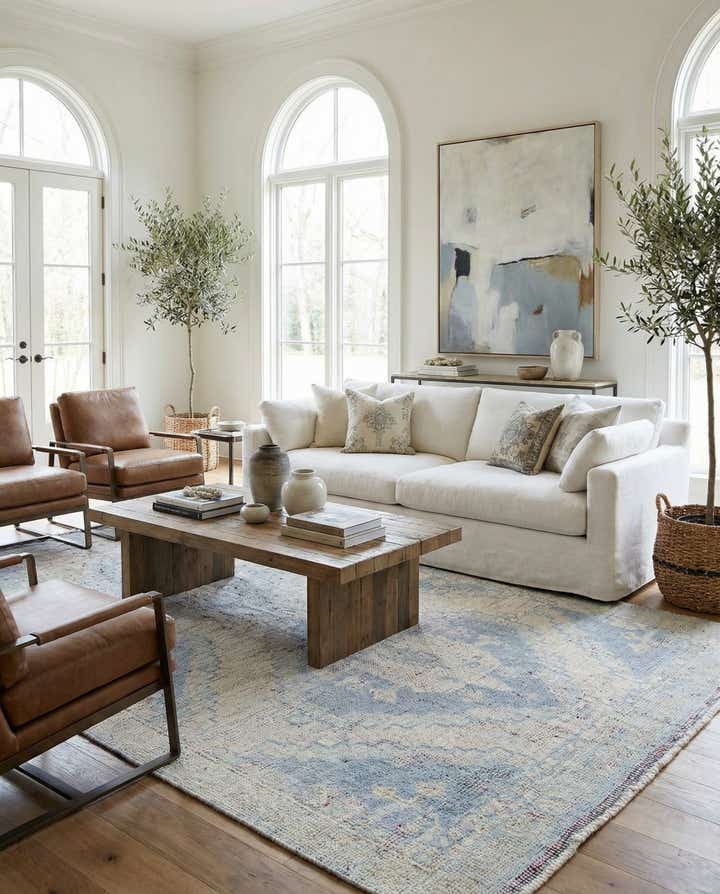 5' 10 x 8' 10 Hand Knotted Moroccan Wool Rug