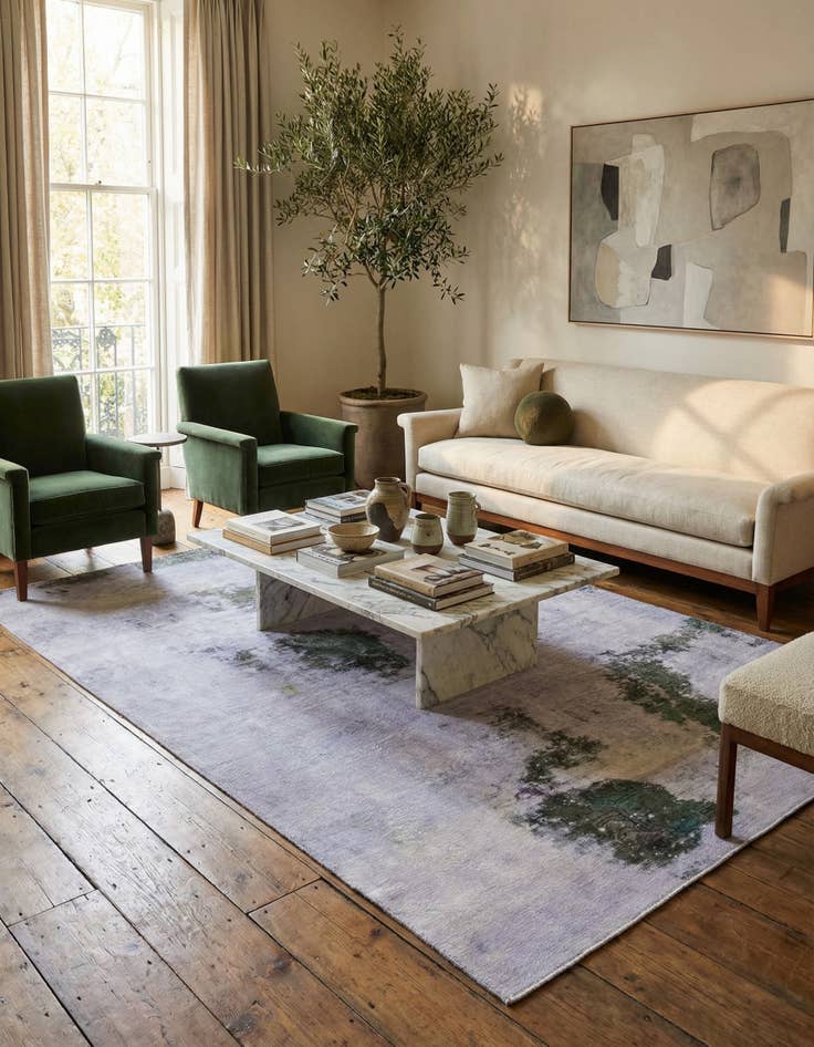 Detail image of 4' x 9'  Hand Knotted Ultra Vintage Persian Wool Runner Rug