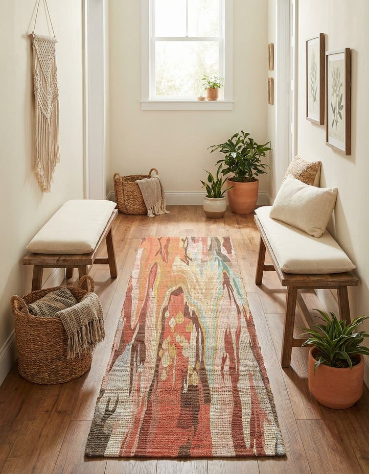 2' 2 x 8' Chenille Jute Runner Rug