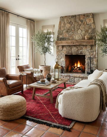 6' 3 x 9' 4 Hand Knotted Moroccan Wool Rug