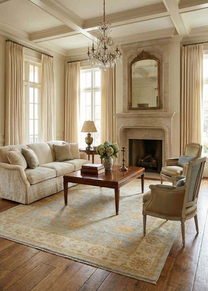 5' 7 x 7' 8 Kaizar Wool Rug