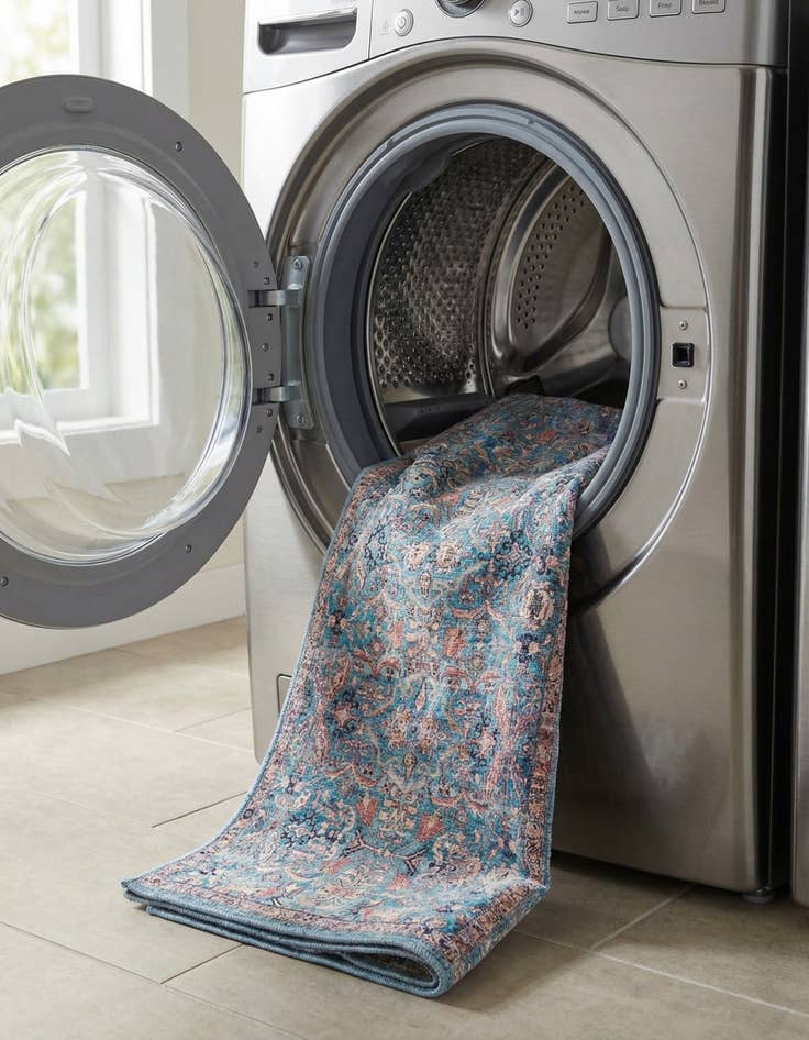 Detail image of 2' 7 x 12'  Washable Nostalgia Runner Rug