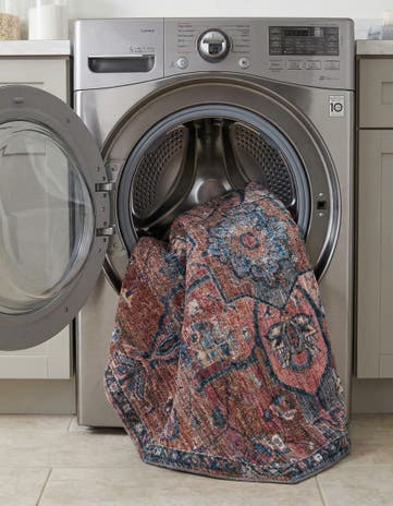 Washable Nostalgia Octagon Rug
