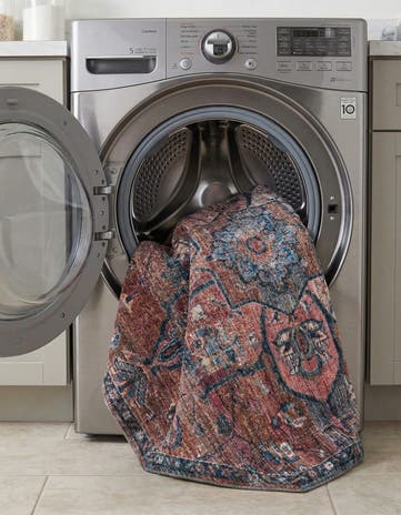 Washable Nostalgia Octagon Rug