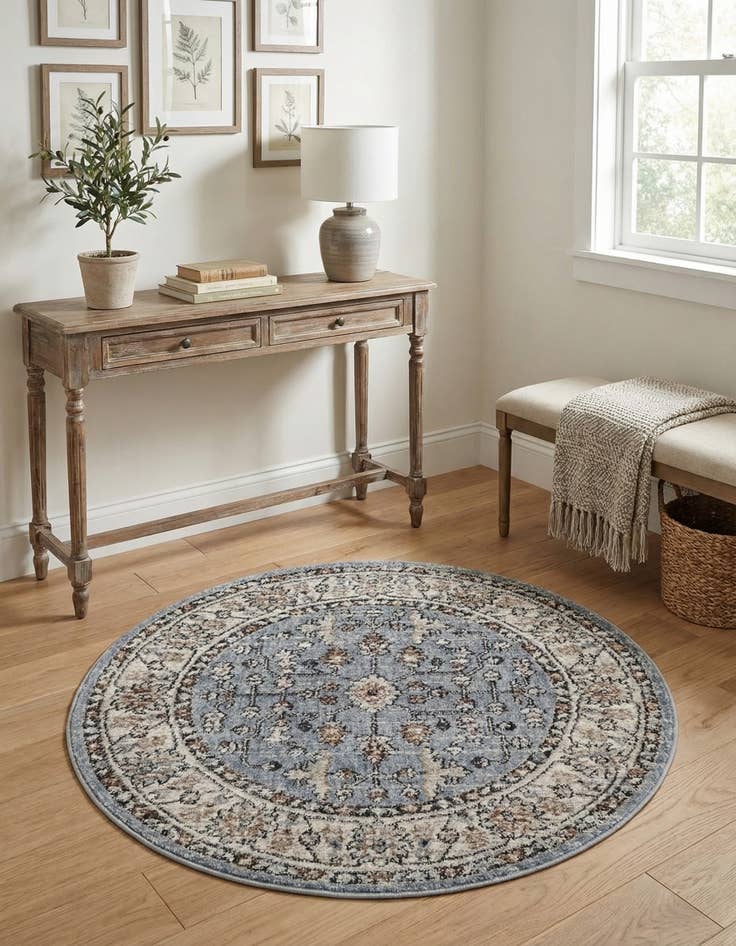 Detail image of  3' 3 x 3' 3 Eco Traditional Round Rug