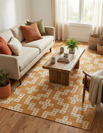 5' 1 x 8' Hand Woven Kilim Wool Rug
